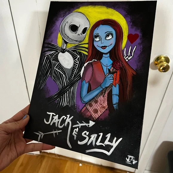 Nightmare before Christmas acrylic painting